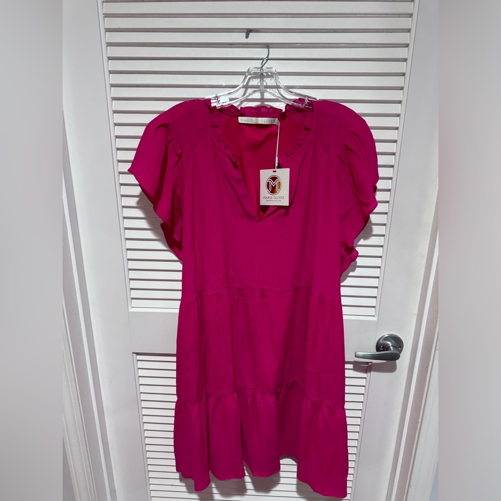 Marie Oliver Frida Dress XL Fuscia Pink